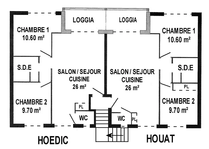 Appartamento Piriac-sur-mer, 3 Pièces, 4 Personnes - Fr-1-306-943 Piriac-sur-Mer